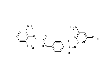 2-(2,6-dimethylphenoxy)-N-(4-{[(4,6-dimethyl-2-pyrimidinyl)amino]sulfonyl}phenyl)acetamide - Click Image to Close