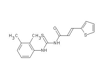 N-{[(2,3-dimethylphenyl)amino]carbonothioyl}-3-(2-thienyl)acrylamide