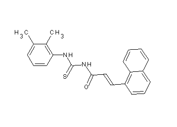 N-{[(2,3-dimethylphenyl)amino]carbonothioyl}-3-(1-naphthyl)acrylamide - Click Image to Close