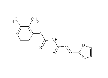 N-{[(2,3-dimethylphenyl)amino]carbonothioyl}-3-(2-furyl)acrylamide