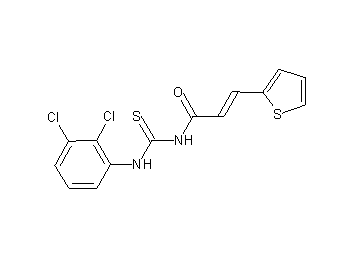 N-{[(2,3-dichlorophenyl)amino]carbonothioyl}-3-(2-thienyl)acrylamide - Click Image to Close