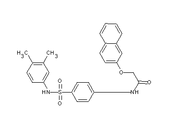 N-(4-{[(3,4-dimethylphenyl)amino]sulfonyl}phenyl)-2-(2-naphthyloxy)acetamide - Click Image to Close