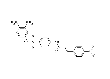 N-(4-{[(3,4-dimethylphenyl)amino]sulfonyl}phenyl)-2-(4-nitrophenoxy)acetamide
