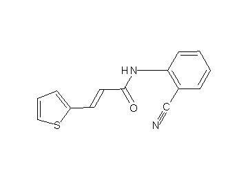 N-(2-cyanophenyl)-3-(2-thienyl)acrylamide - Click Image to Close