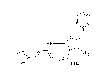 5-benzyl-4-methyl-2-{[3-(2-thienyl)acryloyl]amino}-3-thiophenecarboxamide