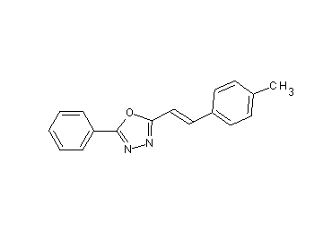 2-[2-(4-methylphenyl)vinyl]-5-phenyl-1,3,4-oxadiazole - Click Image to Close