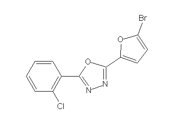 2-(5-bromo-2-furyl)-5-(2-chlorophenyl)-1,3,4-oxadiazole