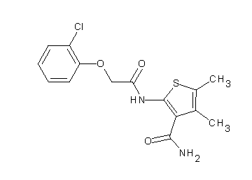 2-{[(2-chlorophenoxy)acetyl]amino}-4,5-dimethyl-3-thiophenecarboxamide - Click Image to Close