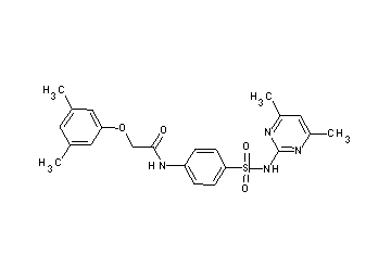 2-(3,5-dimethylphenoxy)-N-(4-{[(4,6-dimethyl-2-pyrimidinyl)amino]sulfonyl}phenyl)acetamide