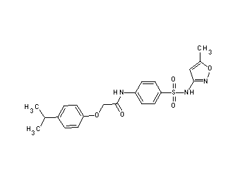 2-(4-isopropylphenoxy)-N-(4-{[(5-methyl-3-isoxazolyl)amino]sulfonyl}phenyl)acetamide