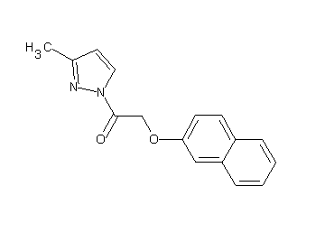 3-methyl-1-[(2-naphthyloxy)acetyl]-1H-pyrazole