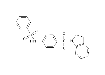 N-[4-(2,3-dihydro-1H-indol-1-ylsulfonyl)phenyl]benzenesulfonamide - Click Image to Close