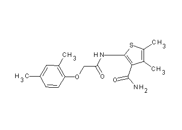 2-{[(2,4-dimethylphenoxy)acetyl]amino}-4,5-dimethyl-3-thiophenecarboxamide