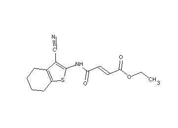 ethyl 4-[(3-cyano-4,5,6,7-tetrahydro-1-benzothien-2-yl)amino]-4-oxo-2-butenoate