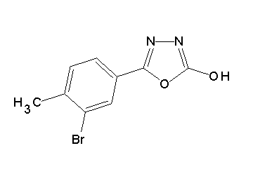 5-(3-bromo-4-methylphenyl)-1,3,4-oxadiazol-2-ol