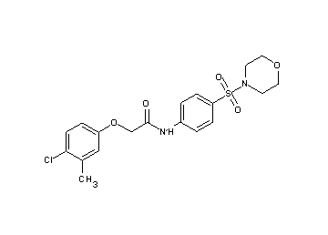 2-(4-chloro-3-methylphenoxy)-N-[4-(4-morpholinylsulfonyl)phenyl]acetamide - Click Image to Close