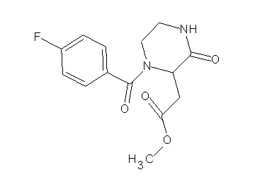 methyl [1-(4-fluorobenzoyl)-3-oxo-2-piperazinyl]acetate