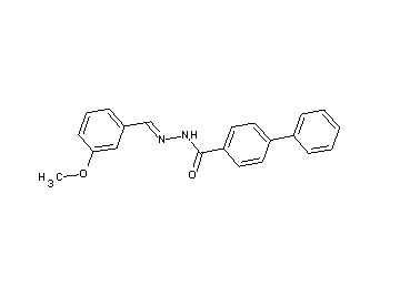 N'-(3-methoxybenzylidene)-4-biphenylcarbohydrazide - Click Image to Close