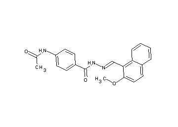 N-[4-({2-[(2-methoxy-1-naphthyl)methylene]hydrazino}carbonyl)phenyl]acetamide