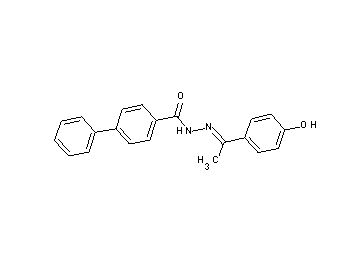 N'-[1-(4-hydroxyphenyl)ethylidene]-4-biphenylcarbohydrazide - Click Image to Close