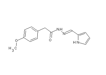 2-(4-methoxyphenyl)-N'-(1H-pyrrol-2-ylmethylene)acetohydrazide