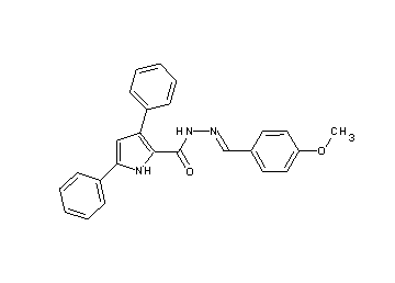 N'-(4-methoxybenzylidene)-3,5-diphenyl-1H-pyrrole-2-carbohydrazide - Click Image to Close