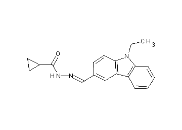N'-[(9-ethyl-9H-carbazol-3-yl)methylene]cyclopropanecarbohydrazide