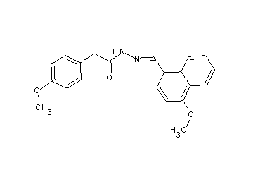 N'-[(4-methoxy-1-naphthyl)methylene]-2-(4-methoxyphenyl)acetohydrazide - Click Image to Close