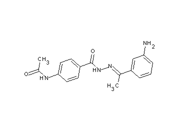 N-[4-({2-[1-(3-aminophenyl)ethylidene]hydrazino}carbonyl)phenyl]acetamide