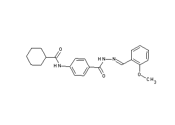 N-(4-{[2-(2-methoxybenzylidene)hydrazino]carbonyl}phenyl)cyclohexanecarboxamide - Click Image to Close