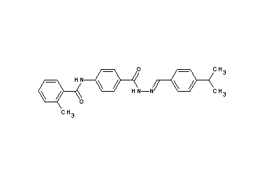 N-(4-{[2-(4-isopropylbenzylidene)hydrazino]carbonyl}phenyl)-2-methylbenzamide