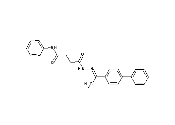 4-{2-[1-(4-biphenylyl)ethylidene]hydrazino}-4-oxo-N-phenylbutanamide