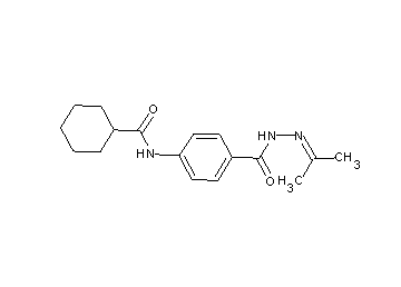 N-(4-{[2-(1-methylethylidene)hydrazino]carbonyl}phenyl)cyclohexanecarboxamide
