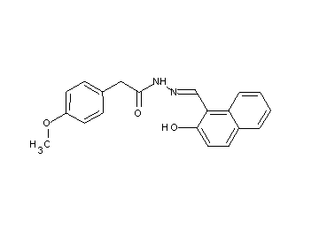 N'-[(2-hydroxy-1-naphthyl)methylene]-2-(4-methoxyphenyl)acetohydrazide