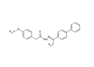 N'-[1-(4-biphenylyl)ethylidene]-2-(4-methoxyphenyl)acetohydrazide
