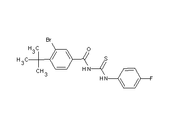 3-bromo-4-tert-butyl-N-{[(4-fluorophenyl)amino]carbonothioyl}benzamide