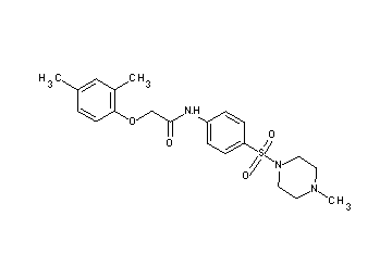 2-(2,4-dimethylphenoxy)-N-{4-[(4-methyl-1-piperazinyl)sulfonyl]phenyl}acetamide