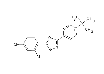 2-(4-tert-butylphenyl)-5-(2,4-dichlorophenyl)-1,3,4-oxadiazole