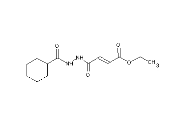 ethyl 4-[2-(cyclohexylcarbonyl)hydrazino]-4-oxo-2-butenoate