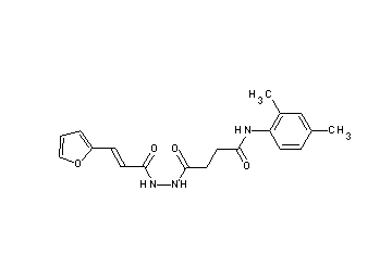 N-(2,4-dimethylphenyl)-4-{2-[3-(2-furyl)acryloyl]hydrazino}-4-oxobutanamide
