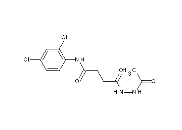 4-(2-acetylhydrazino)-N-(2,4-dichlorophenyl)-4-oxobutanamide - Click Image to Close