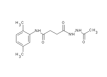 4-(2-acetylhydrazino)-N-(2,5-dimethylphenyl)-4-oxobutanamide