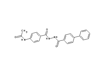 N-(4-{[2-(4-biphenylylcarbonyl)hydrazino]carbonyl}phenyl)acetamide