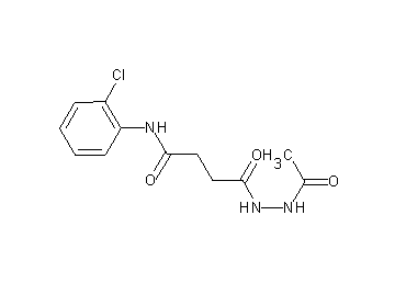 4-(2-acetylhydrazino)-N-(2-chlorophenyl)-4-oxobutanamide