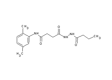 4-(2-butyrylhydrazino)-N-(2,5-dimethylphenyl)-4-oxobutanamide