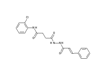 N-(2-chlorophenyl)-4-(2-cinnamoylhydrazino)-4-oxobutanamide