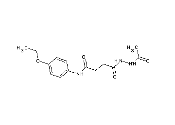 4-(2-acetylhydrazino)-N-(4-ethoxyphenyl)-4-oxobutanamide