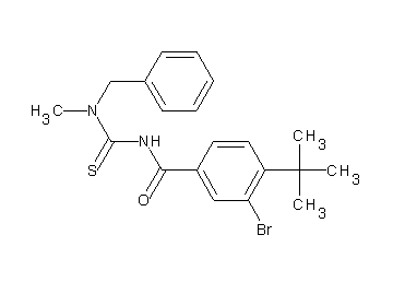 N-{[benzyl(methyl)amino]carbonothioyl}-3-bromo-4-tert-butylbenzamide