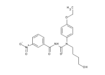 N-{[(4-ethoxyphenyl)(4-hydroxybutyl)amino]carbonothioyl}-3-nitrobenzamide
