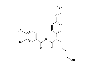 3-bromo-N-{[(4-ethoxyphenyl)(4-hydroxybutyl)amino]carbonothioyl}-4-methylbenzamide